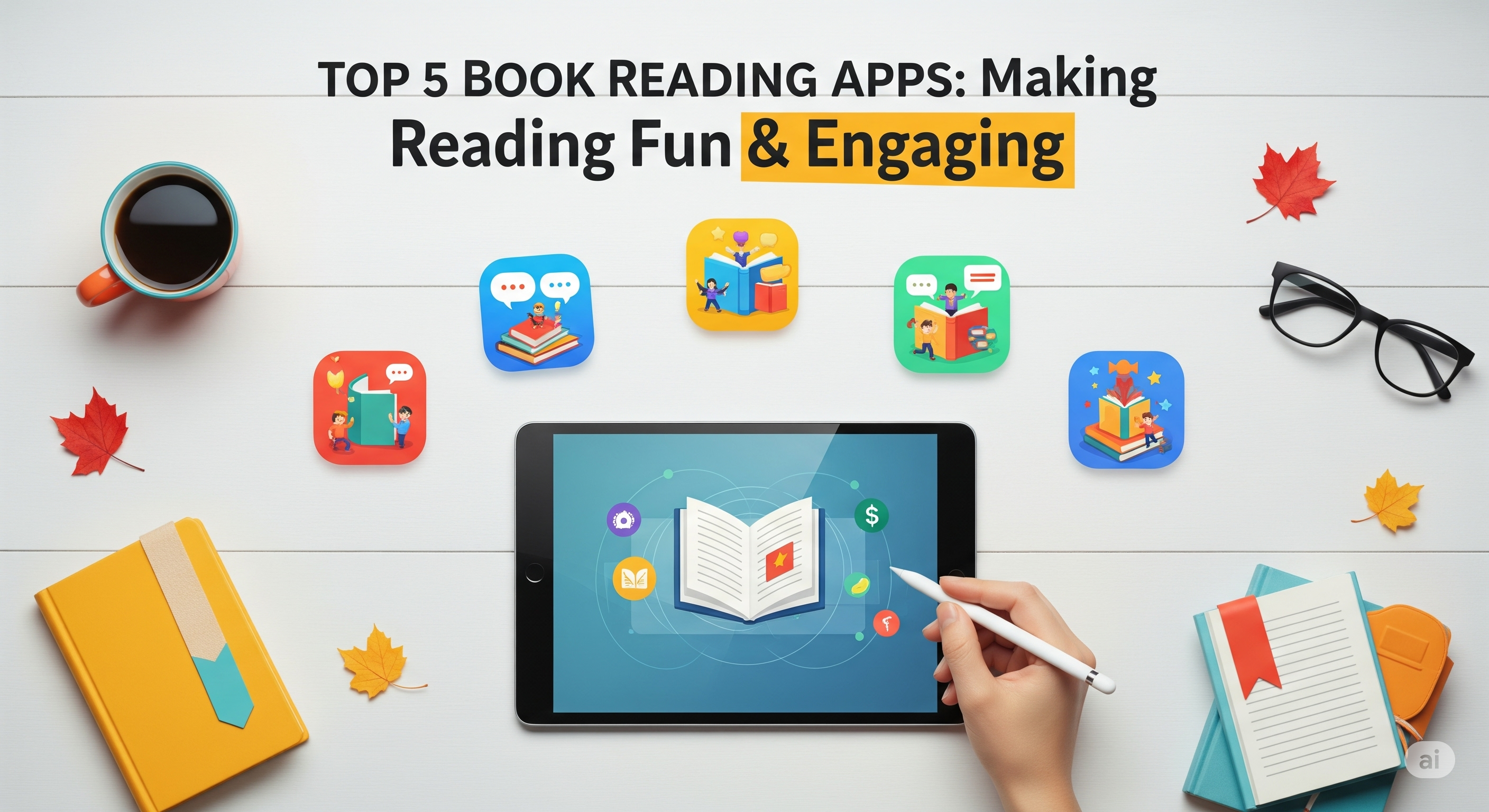 Top 5 Book Reading Apps to Make Reading Fun and Engaging